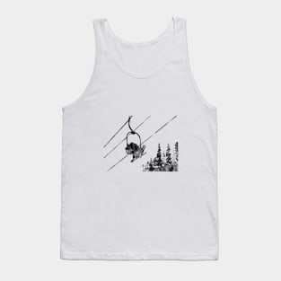 Couple ski lift Tank Top